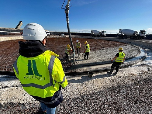 construction d'une Cuve béton préfabriquée